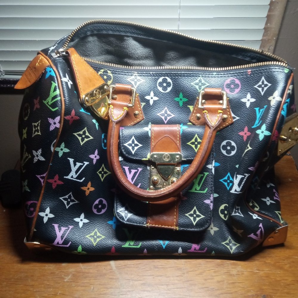 Louis Vuitton Black Monogram 30 Bag